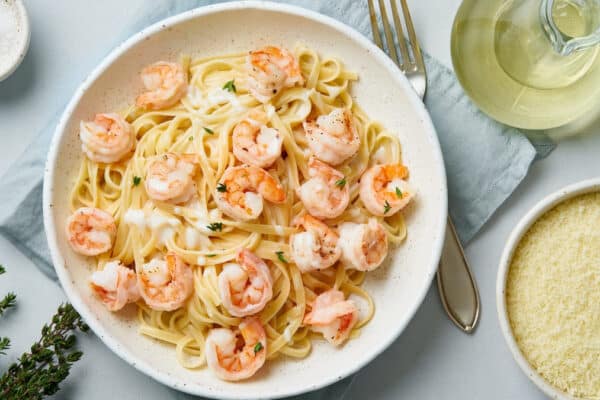 Ultrarahm-Pasta mit frischer Note: Das perfekte Rezept für ein einfaches und schnelles Abendessen zu zweit