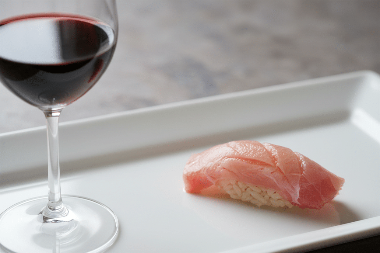 Rotwein zu Sushi: möglich, aber mit Bedingungen