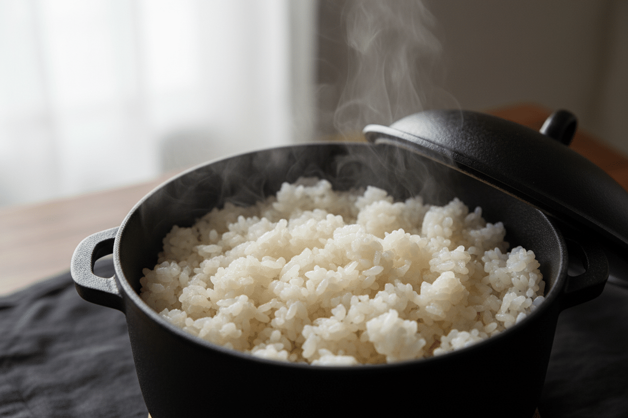 Kochmethoden für perfekten Sushi-Reis