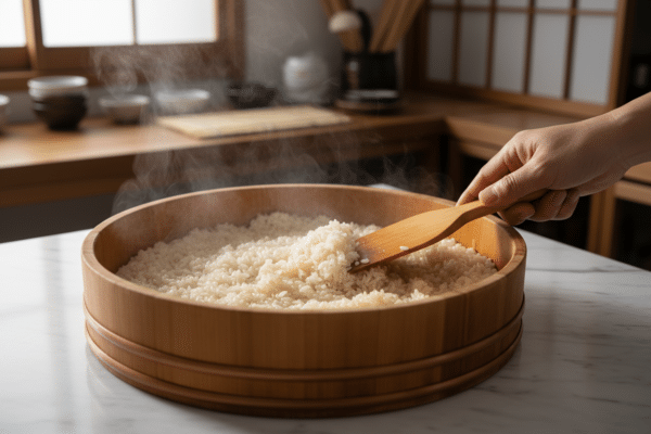 Wie man Sushi-Reis kocht?